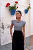 Vestido Cutout Linen Vichy