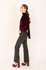 Blusa Velvet Burdeos