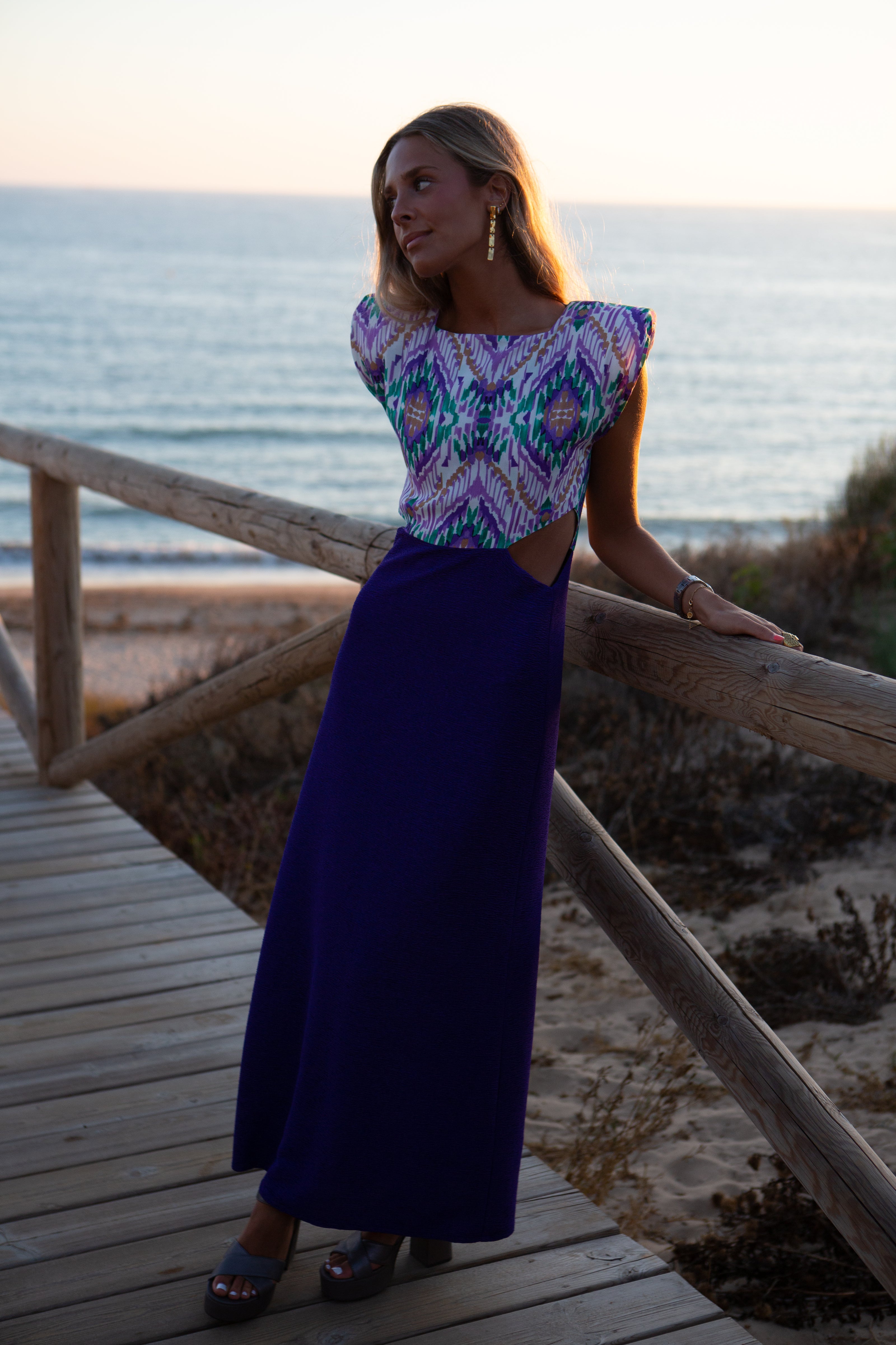 Vestido Grape cutout
