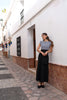 Vestido Cutout Linen Vichy