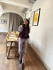 Total look Vichy Aubergine (pants)