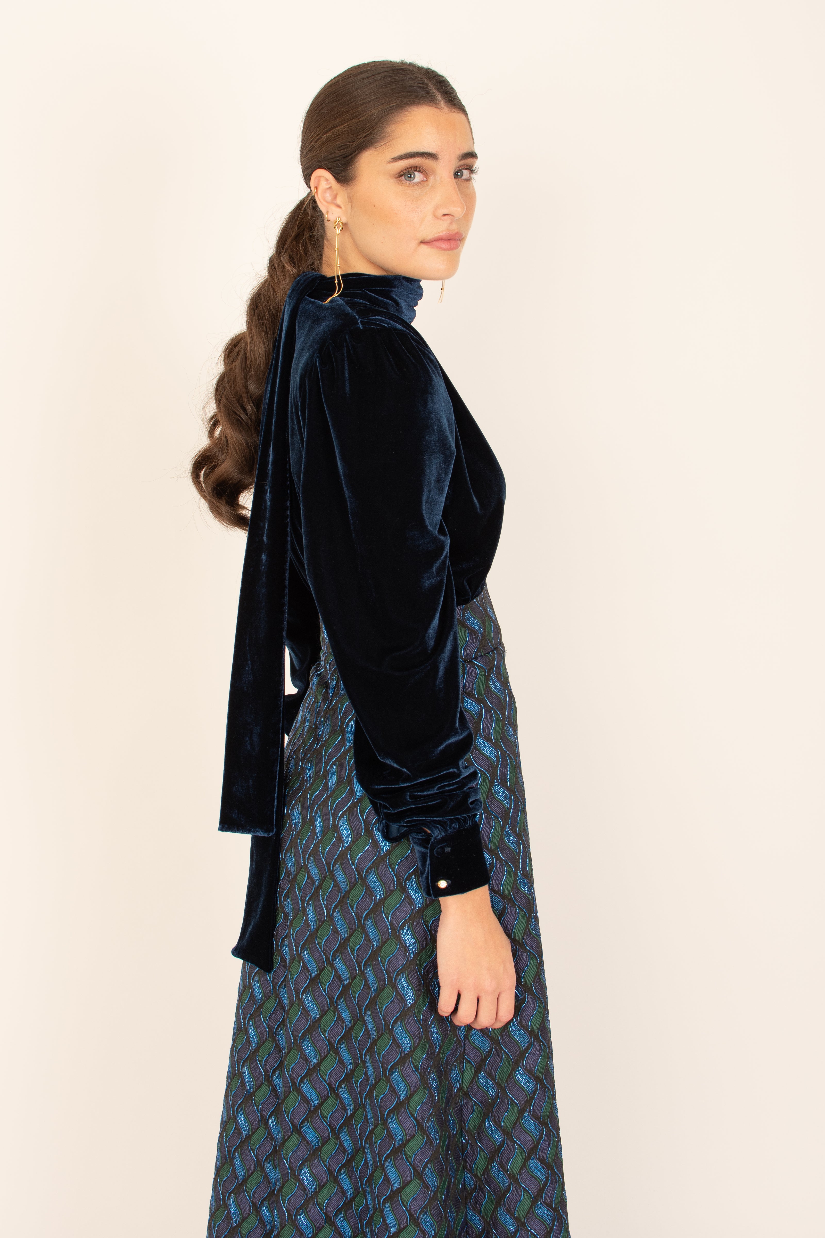 Blusa Velvet Marine