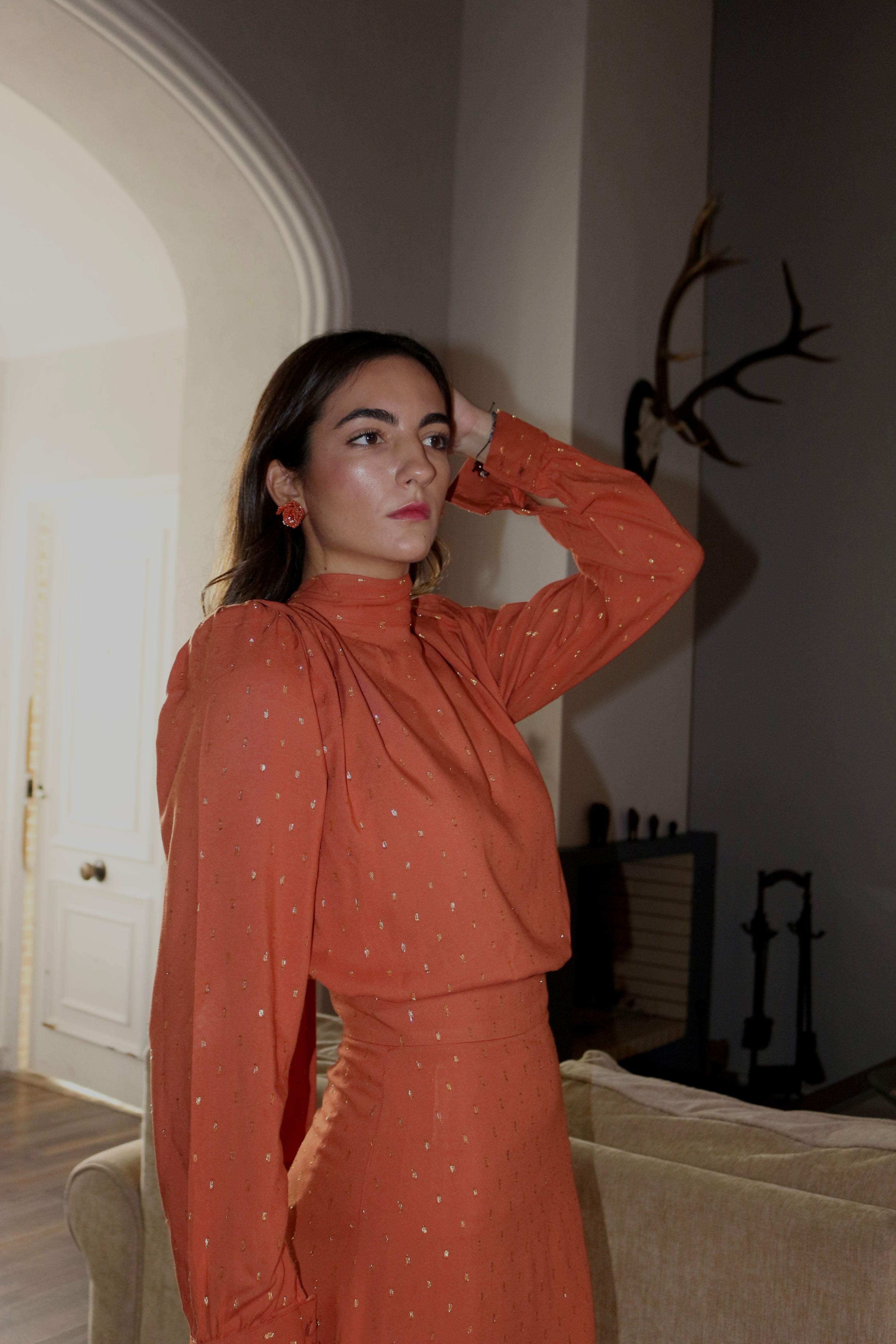 Blusa Gleam Terracota