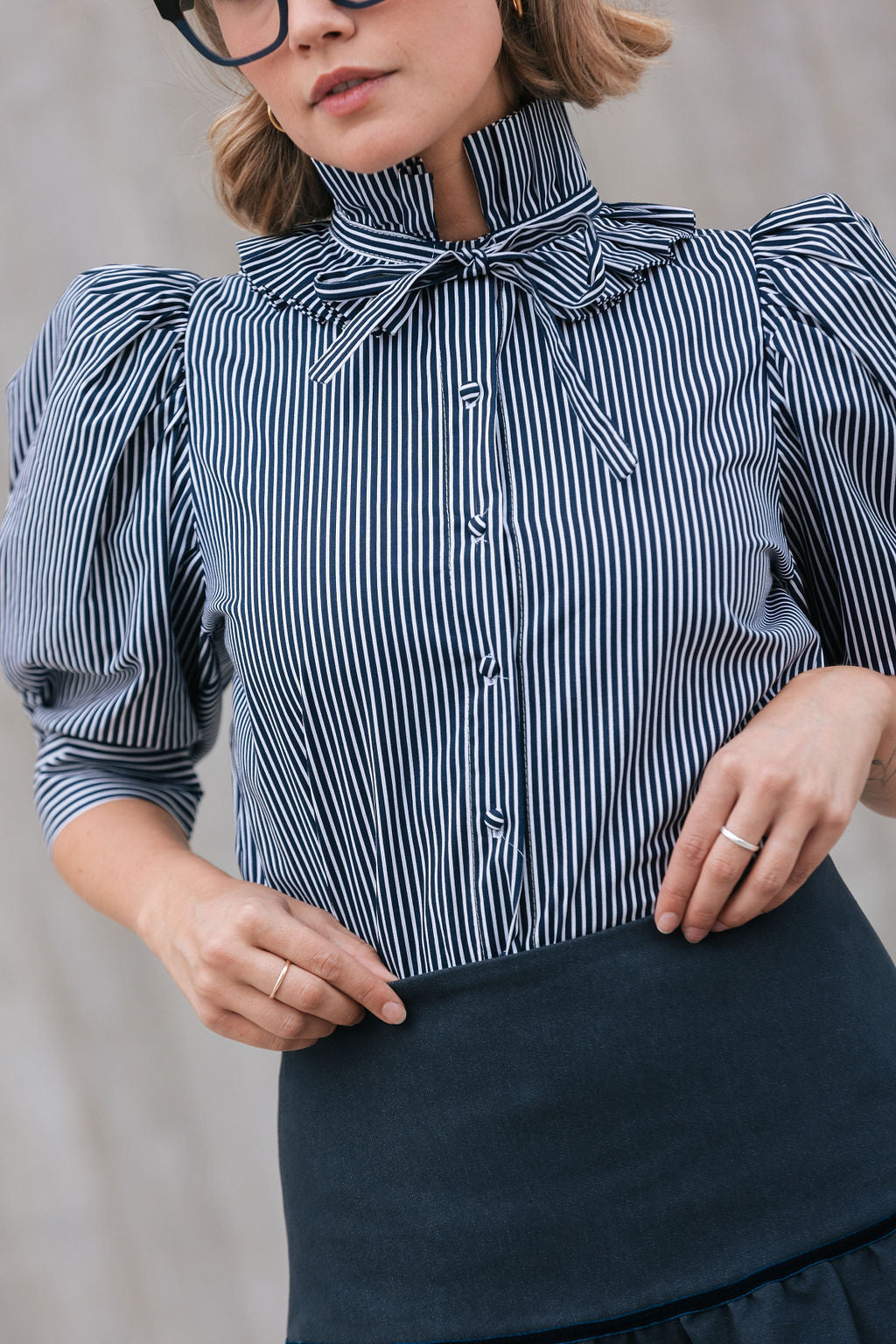 Striped Lisbon blouse Marine