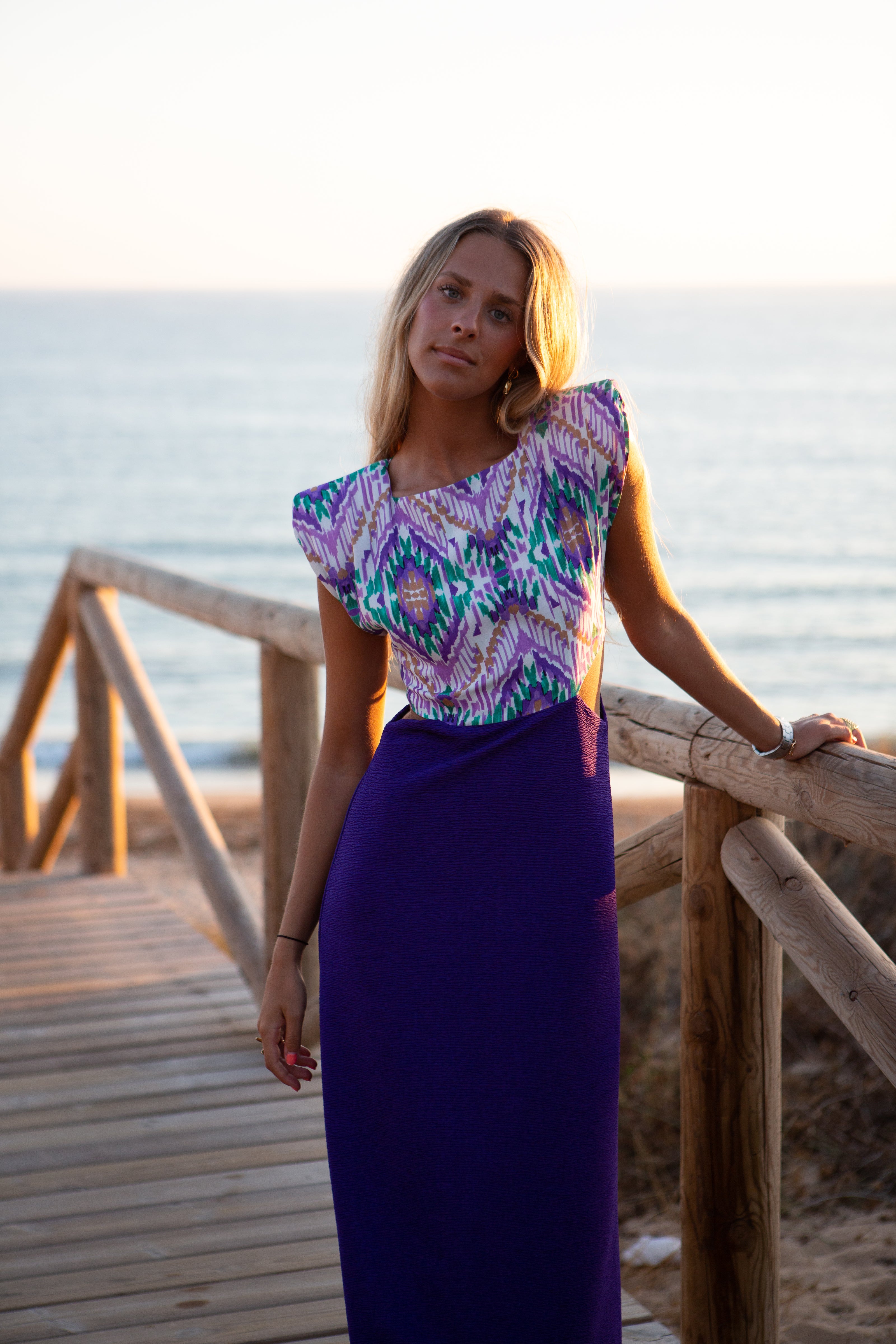 Vestido Grape cutout