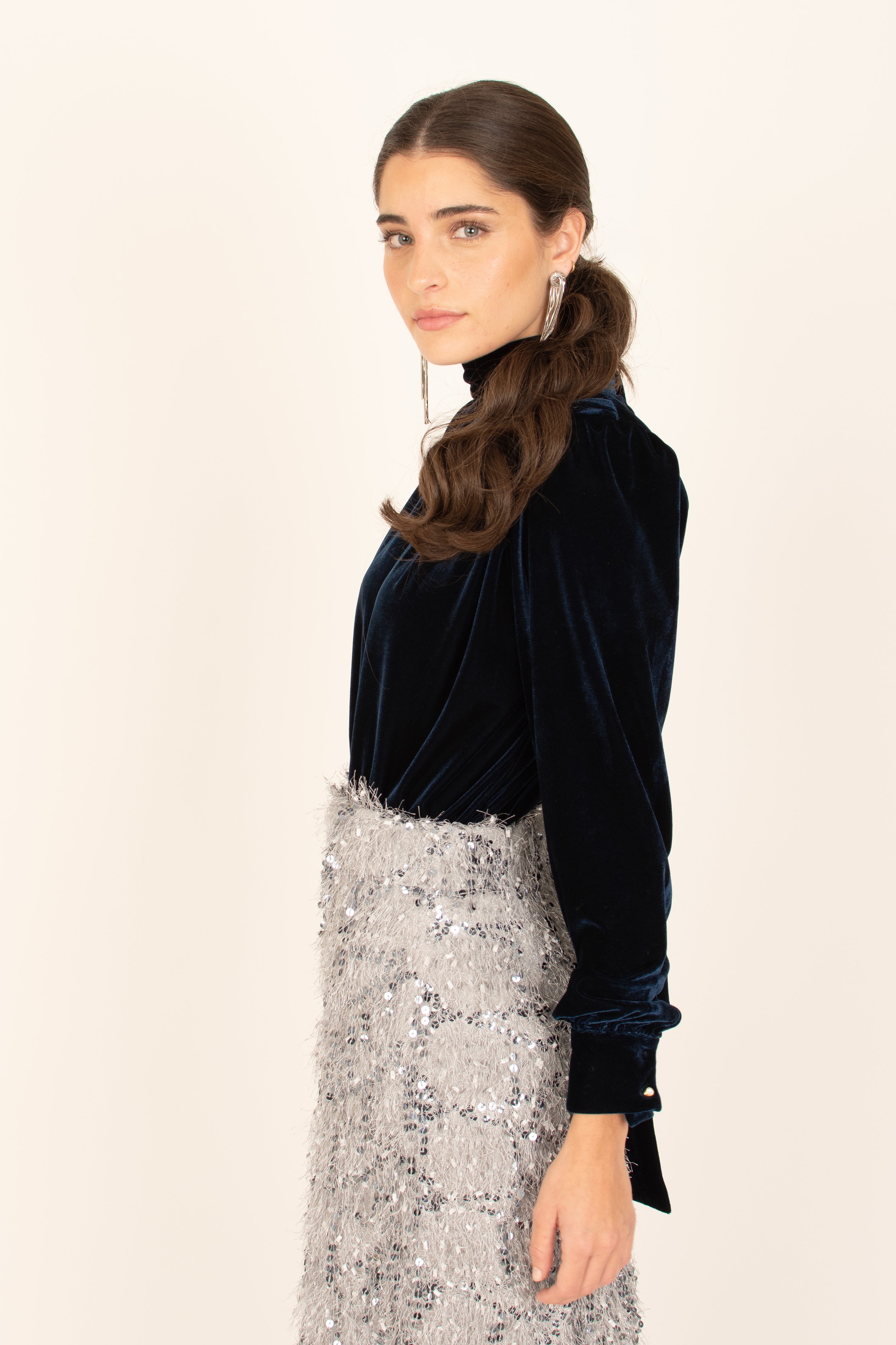 Blusa Velvet Marine