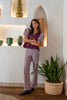 Total look Vichy Aubergine (pants)