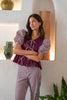 Total look Vichy Aubergine (pants)