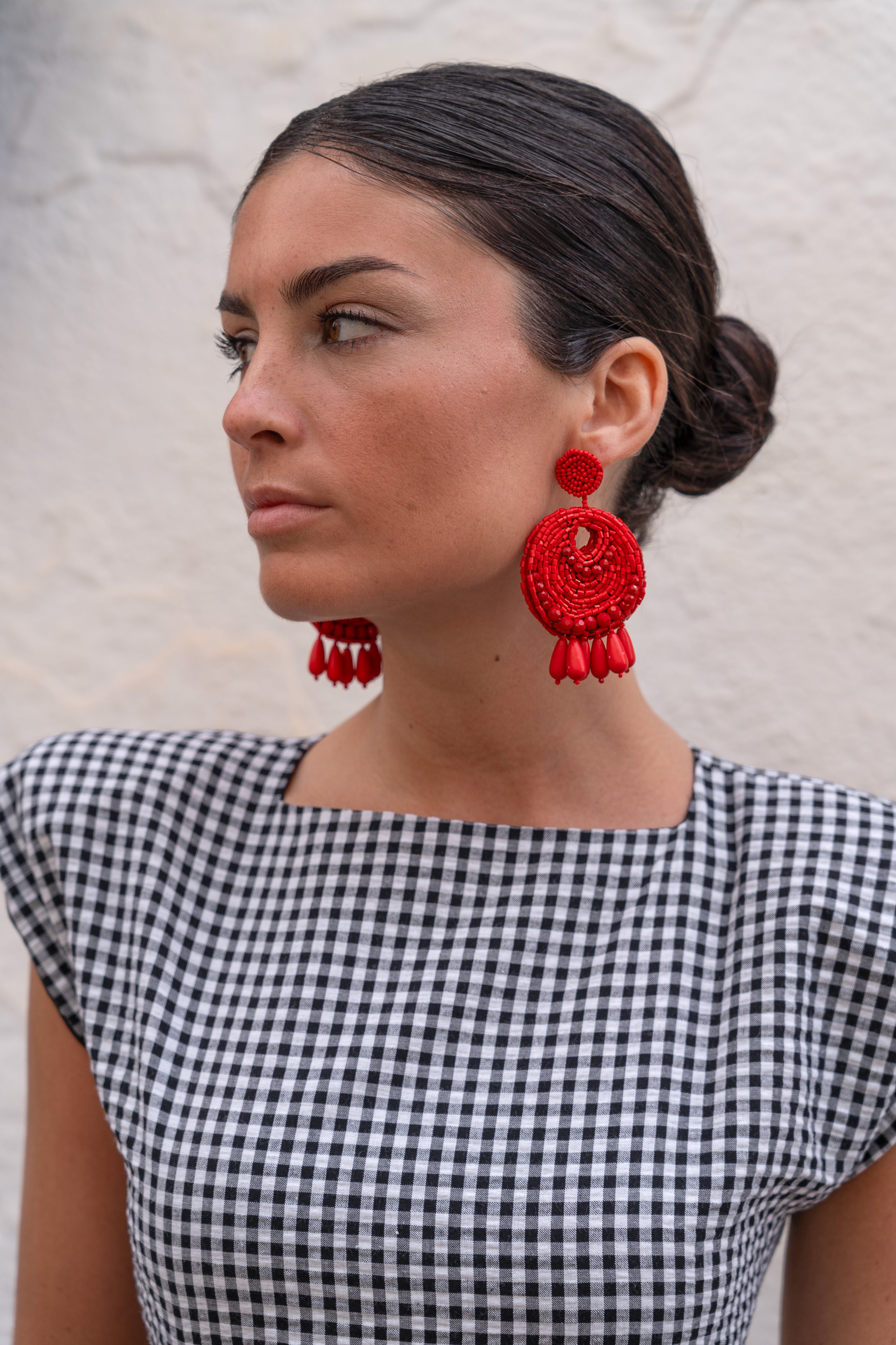 Vestido Cutout Linen Vichy