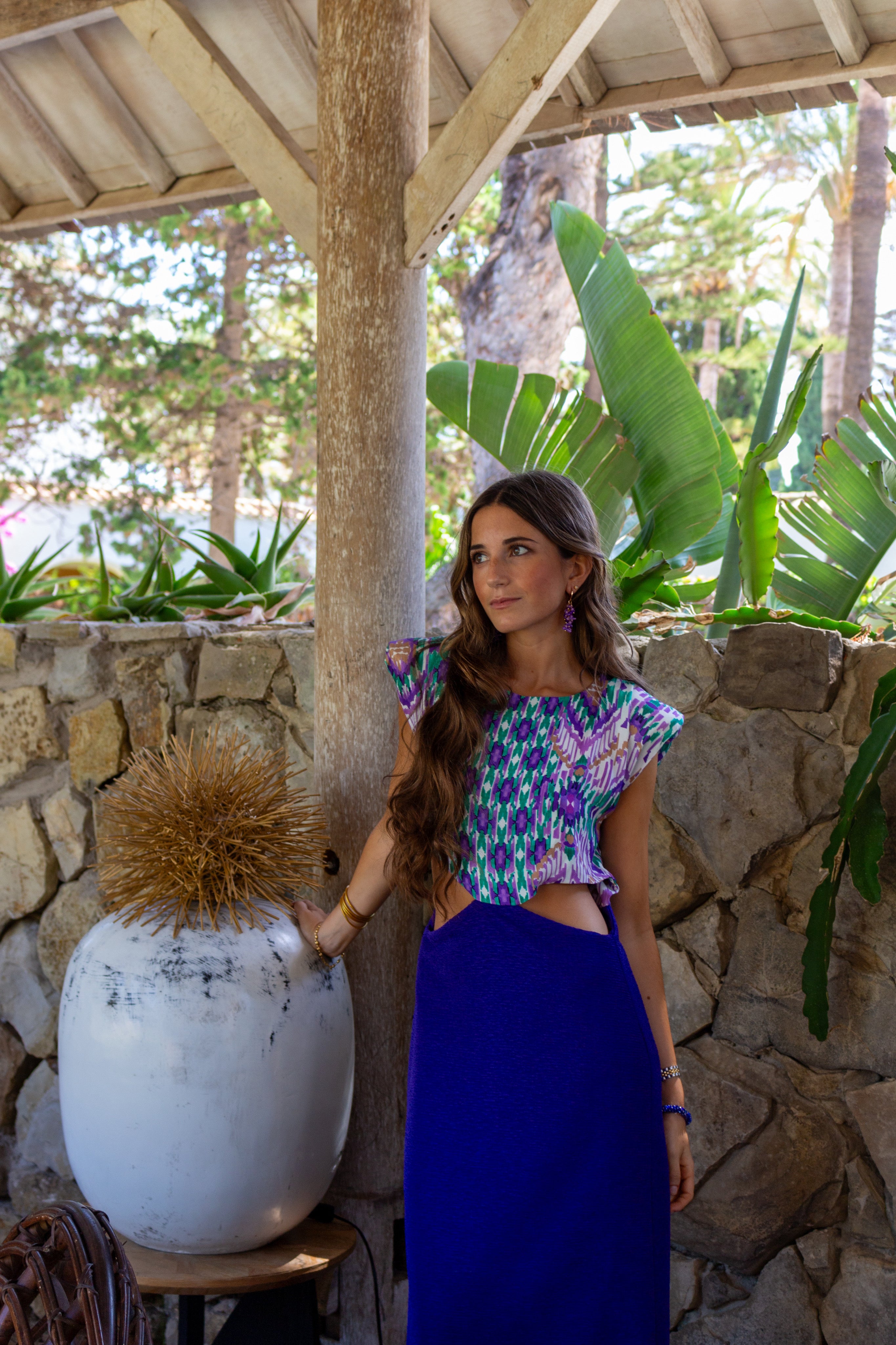 Vestido Grape cutout