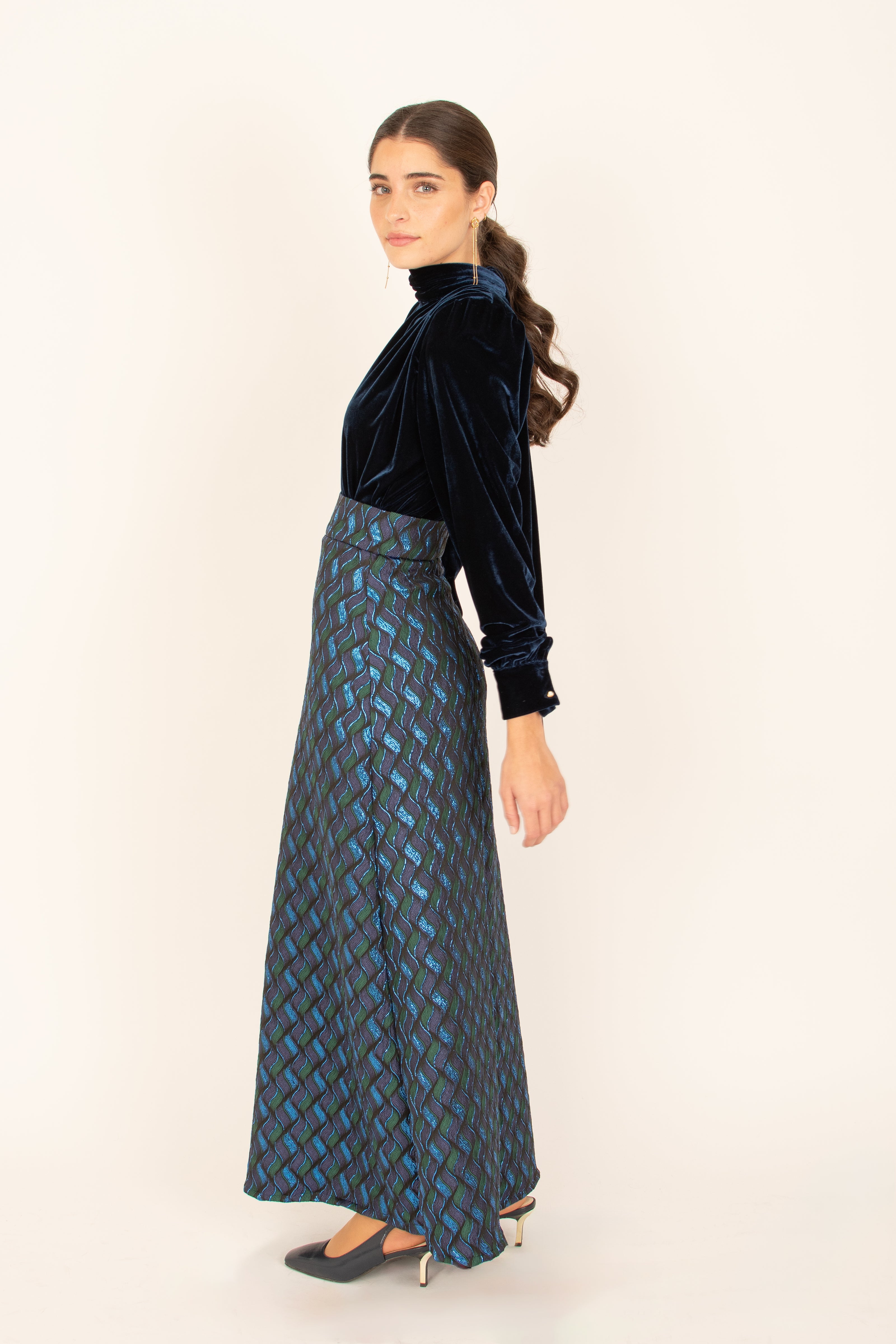 Velvet Marine Blouse