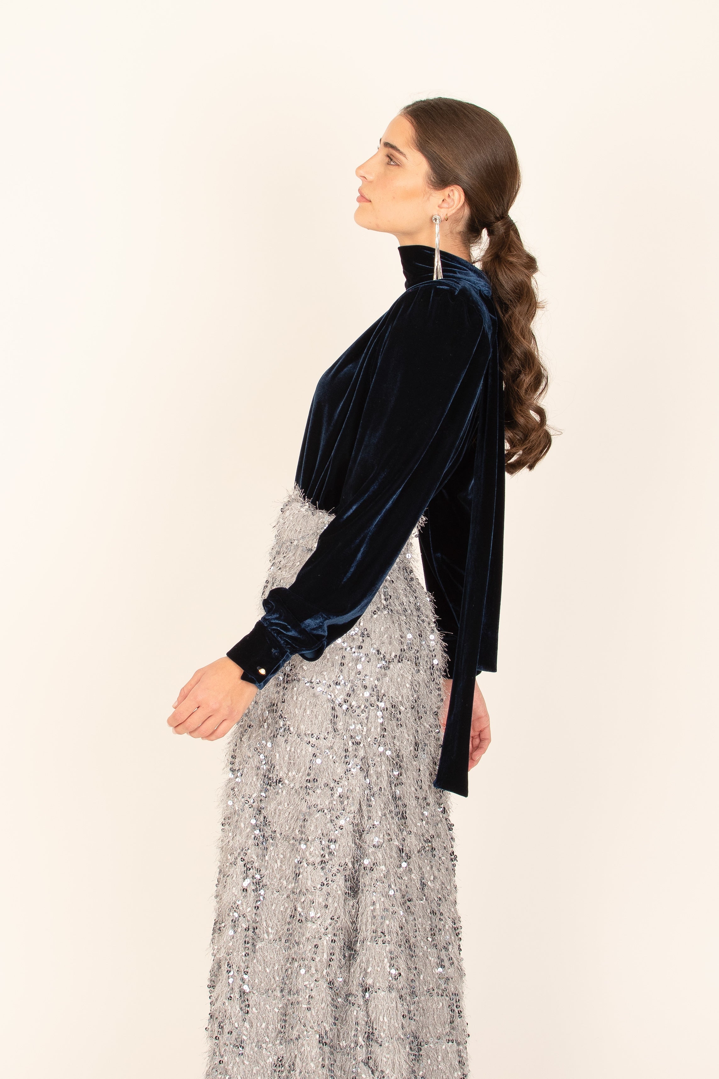 Velvet Marine Blouse