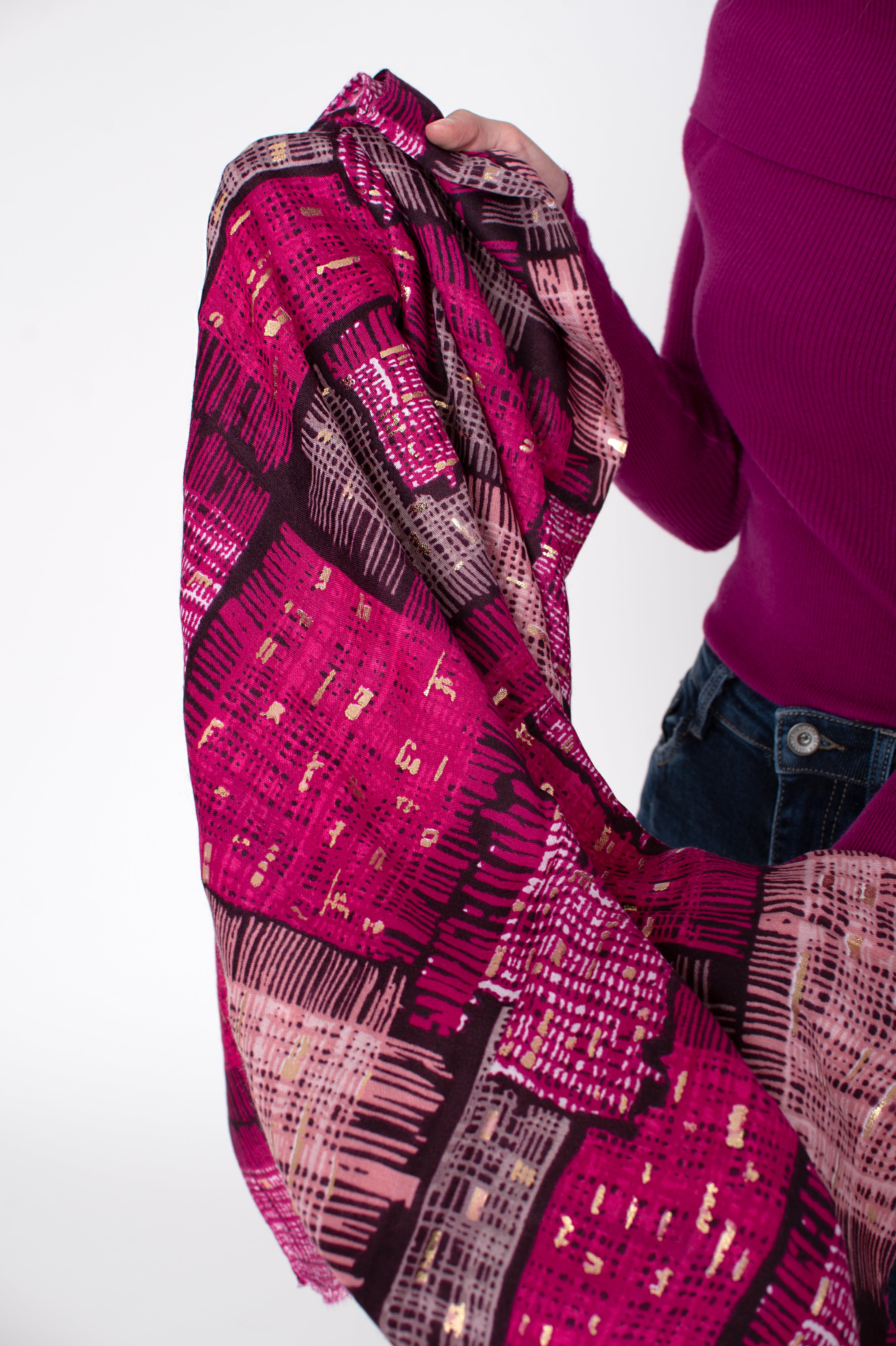 Écharpe Carrés Glitter 