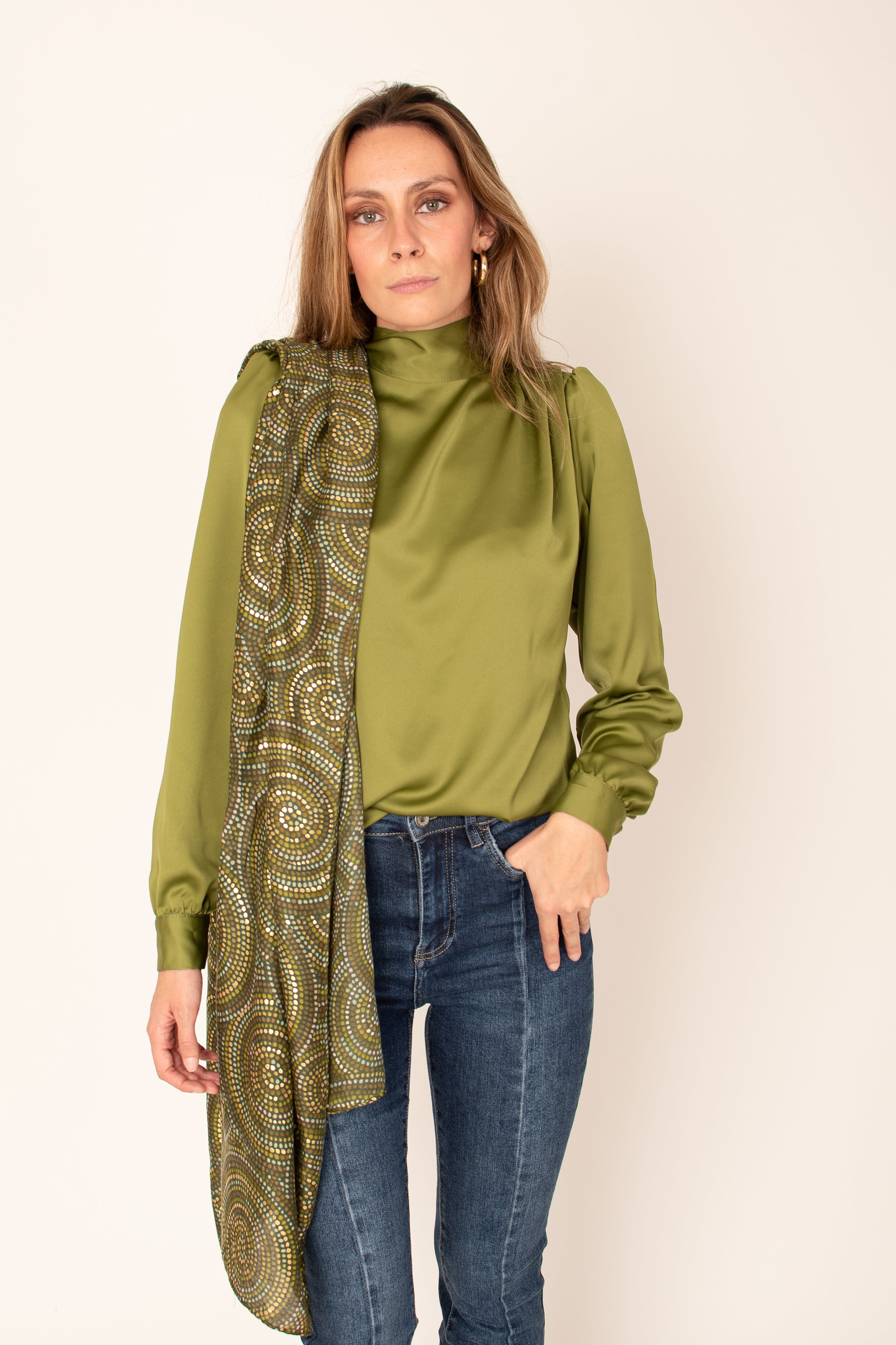 Écharpe rétro à paillettes 