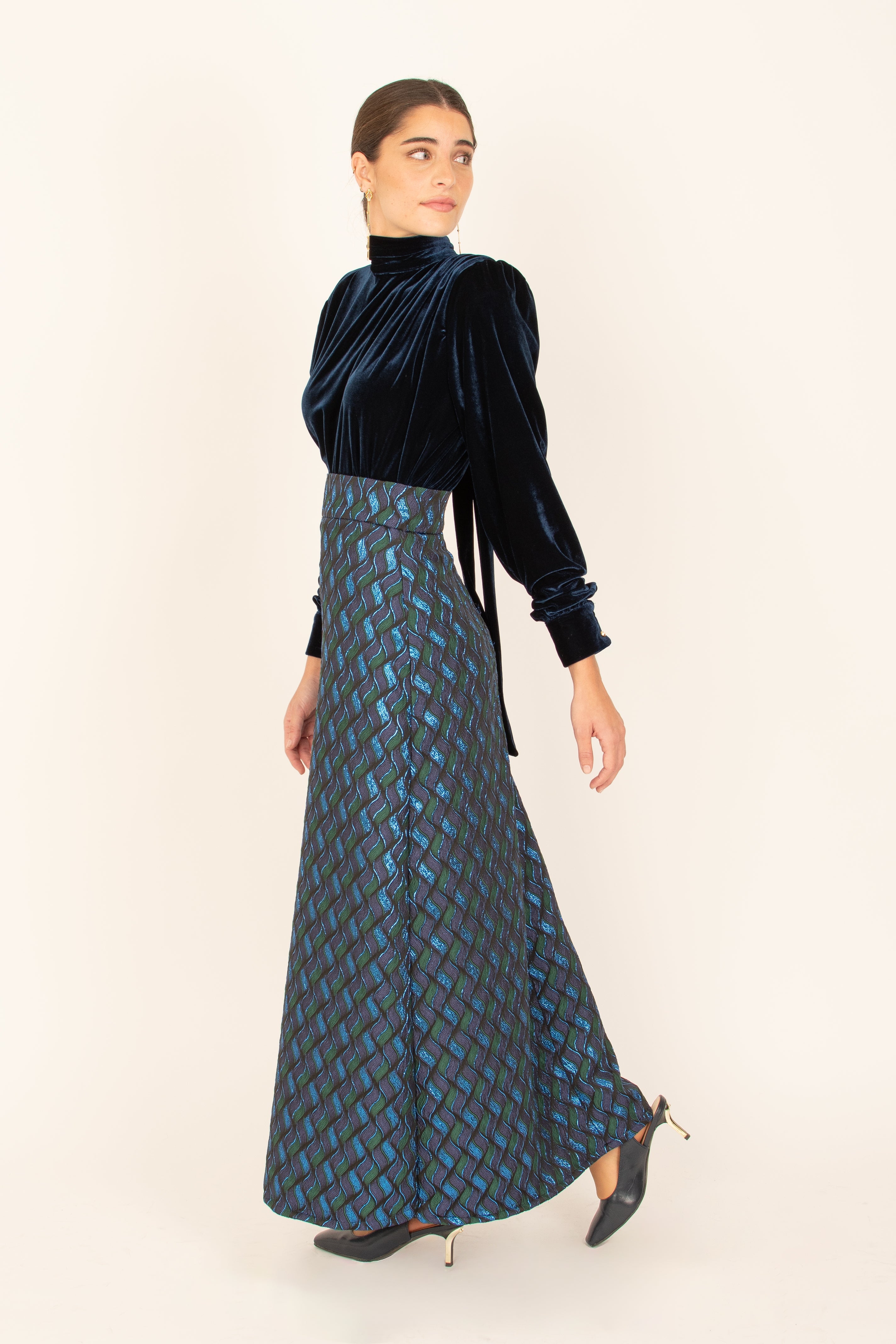 Velvet Marine Blouse