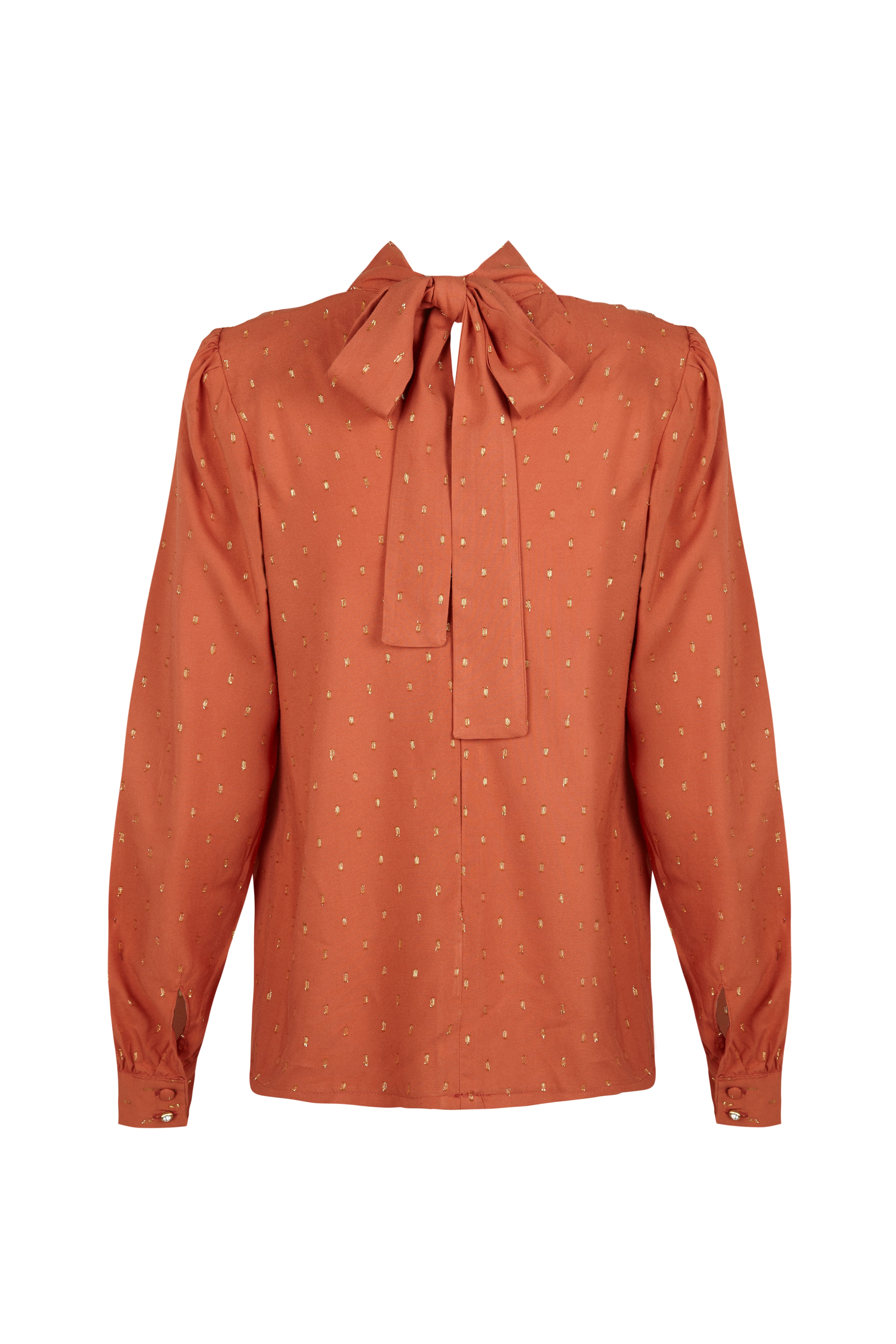 Gleam Terracotta Blouse 