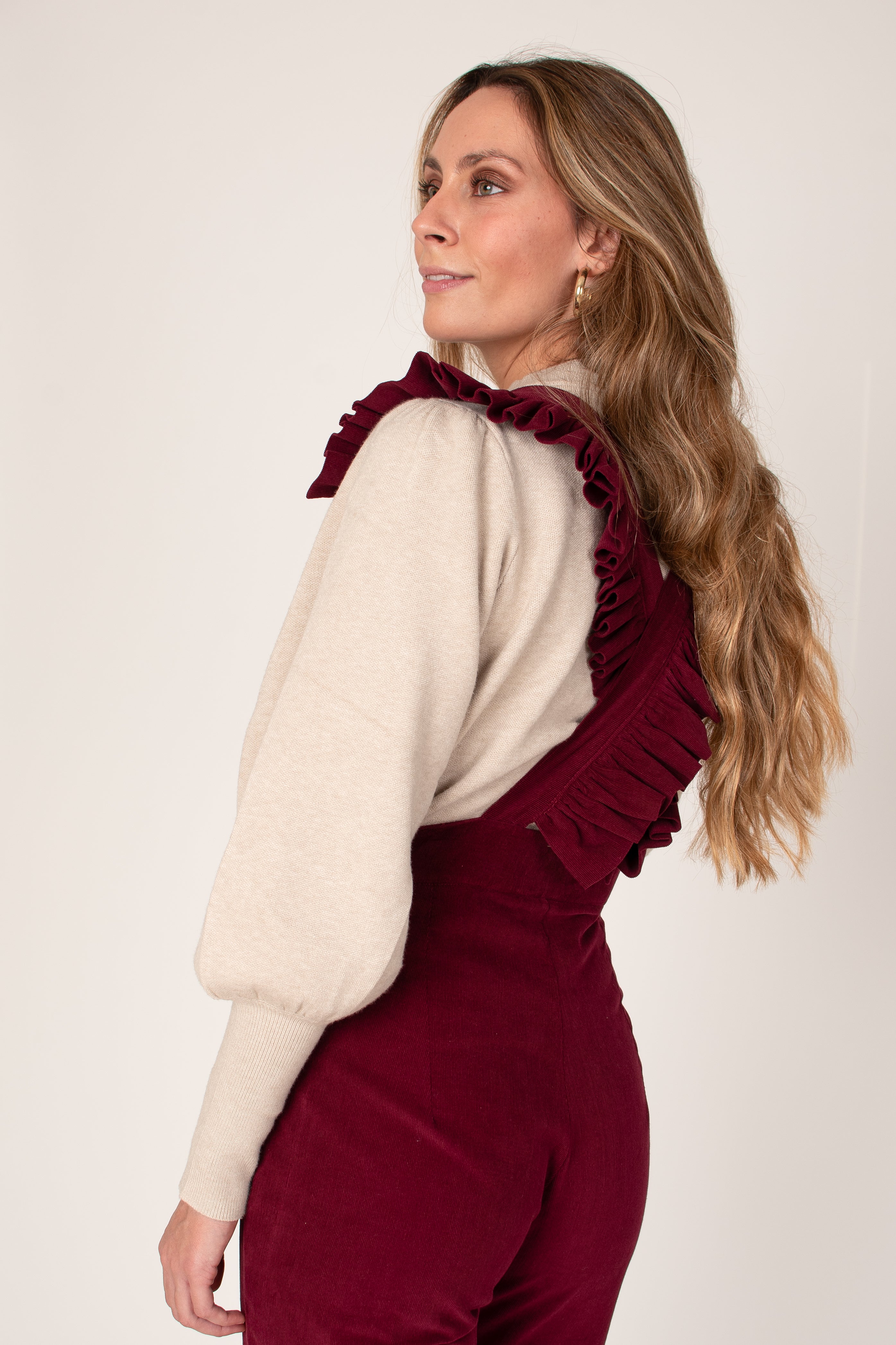 Executive Corduroy Burdeos