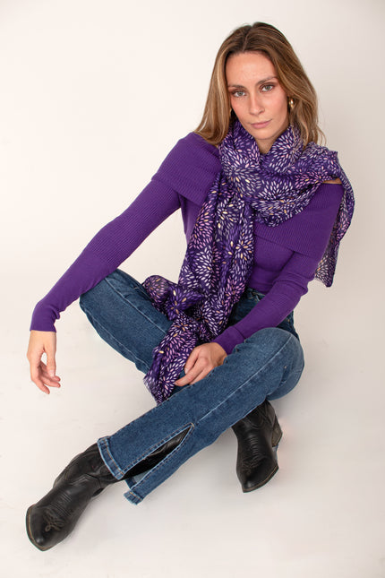 Pañuelo Glitter leaves