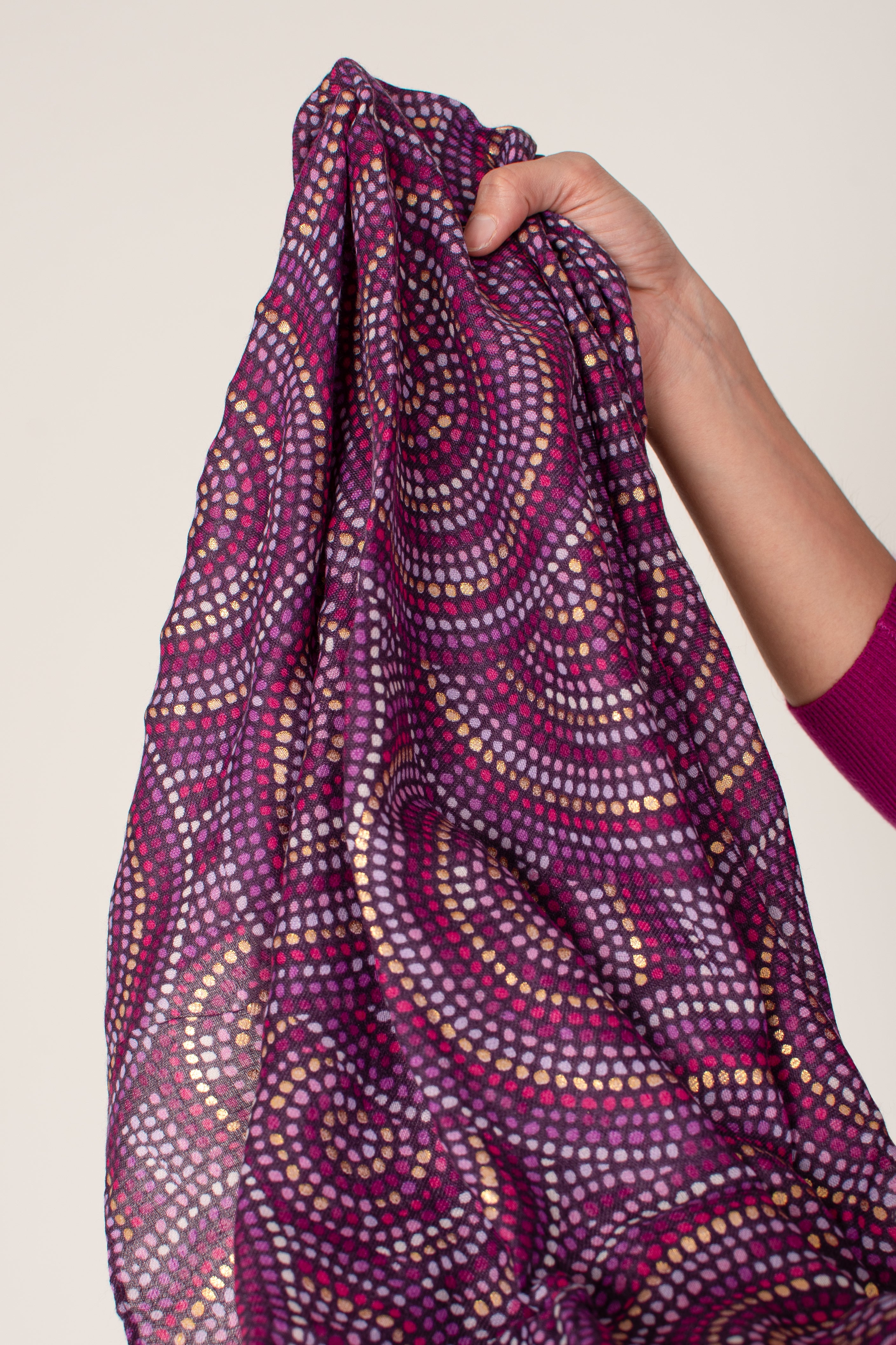 Écharpe rétro à paillettes 