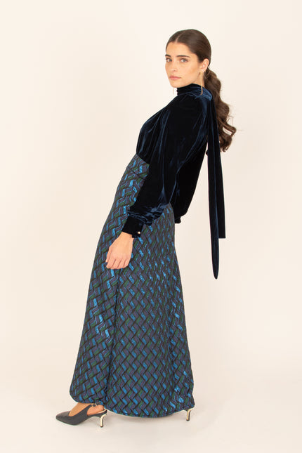 Velvet Marine Blouse