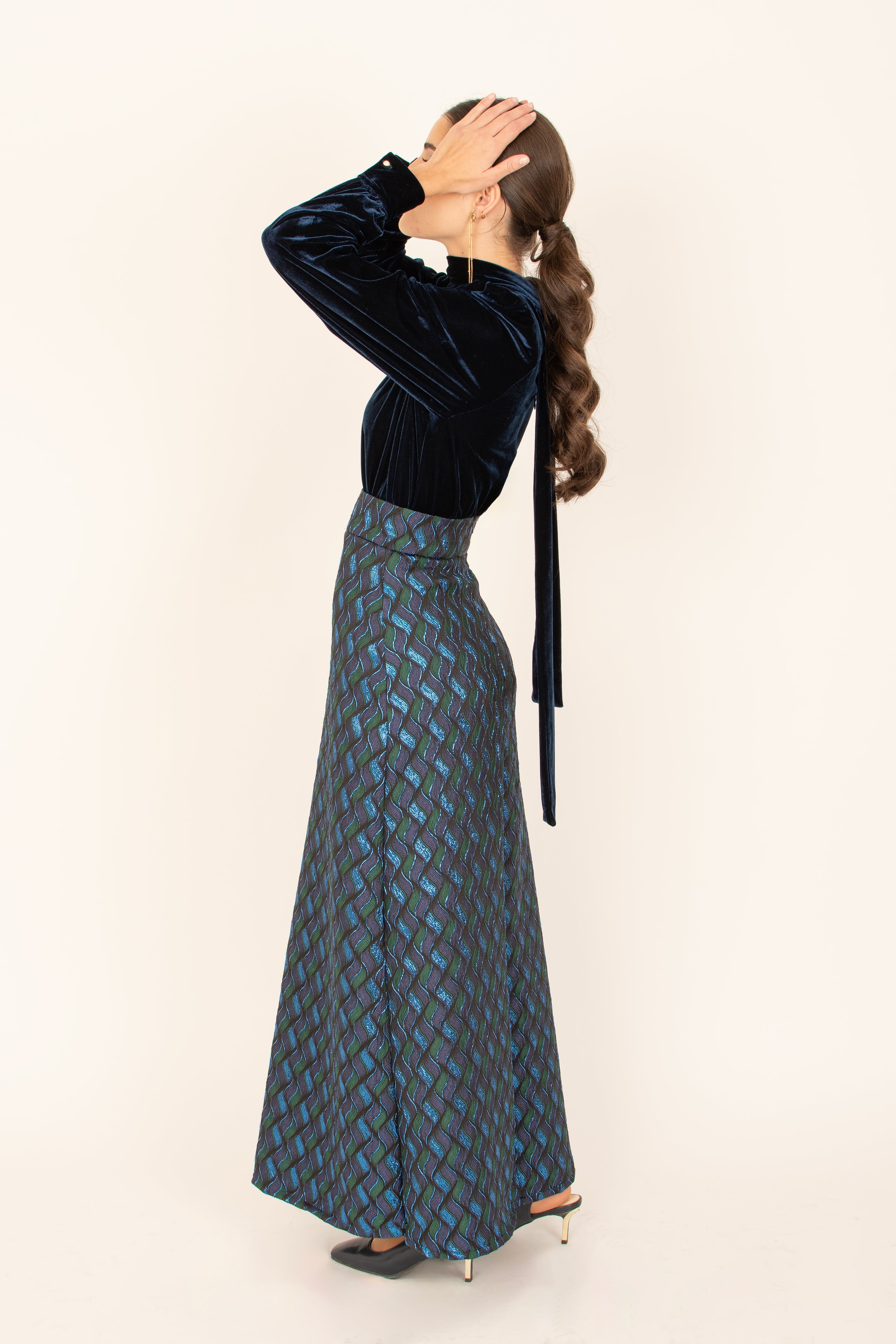 Velvet Marine Blouse