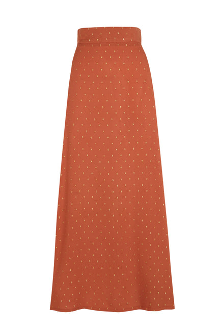 Gleam Terracotta Skirt 