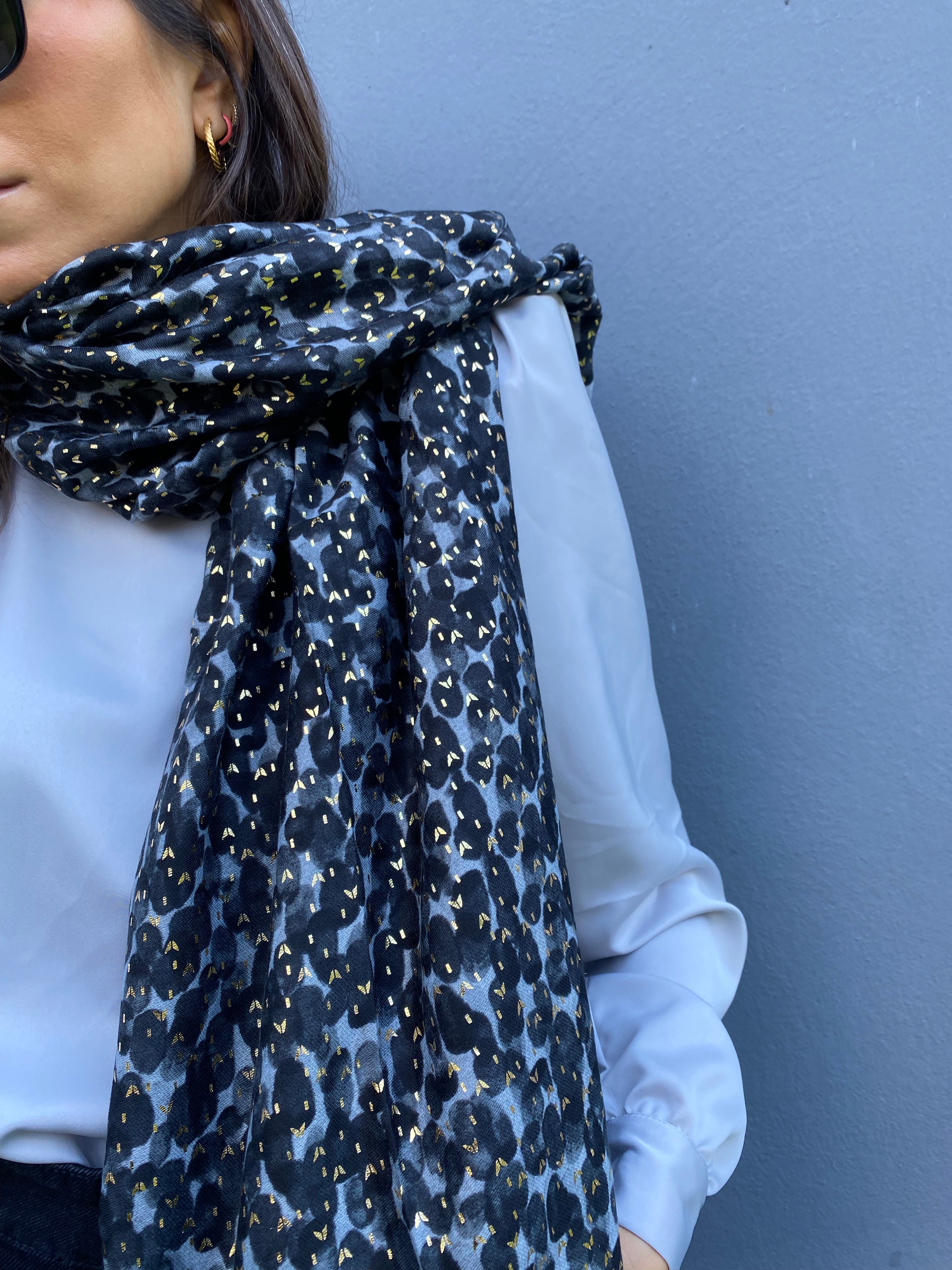 Glitter drops scarf (various colors)