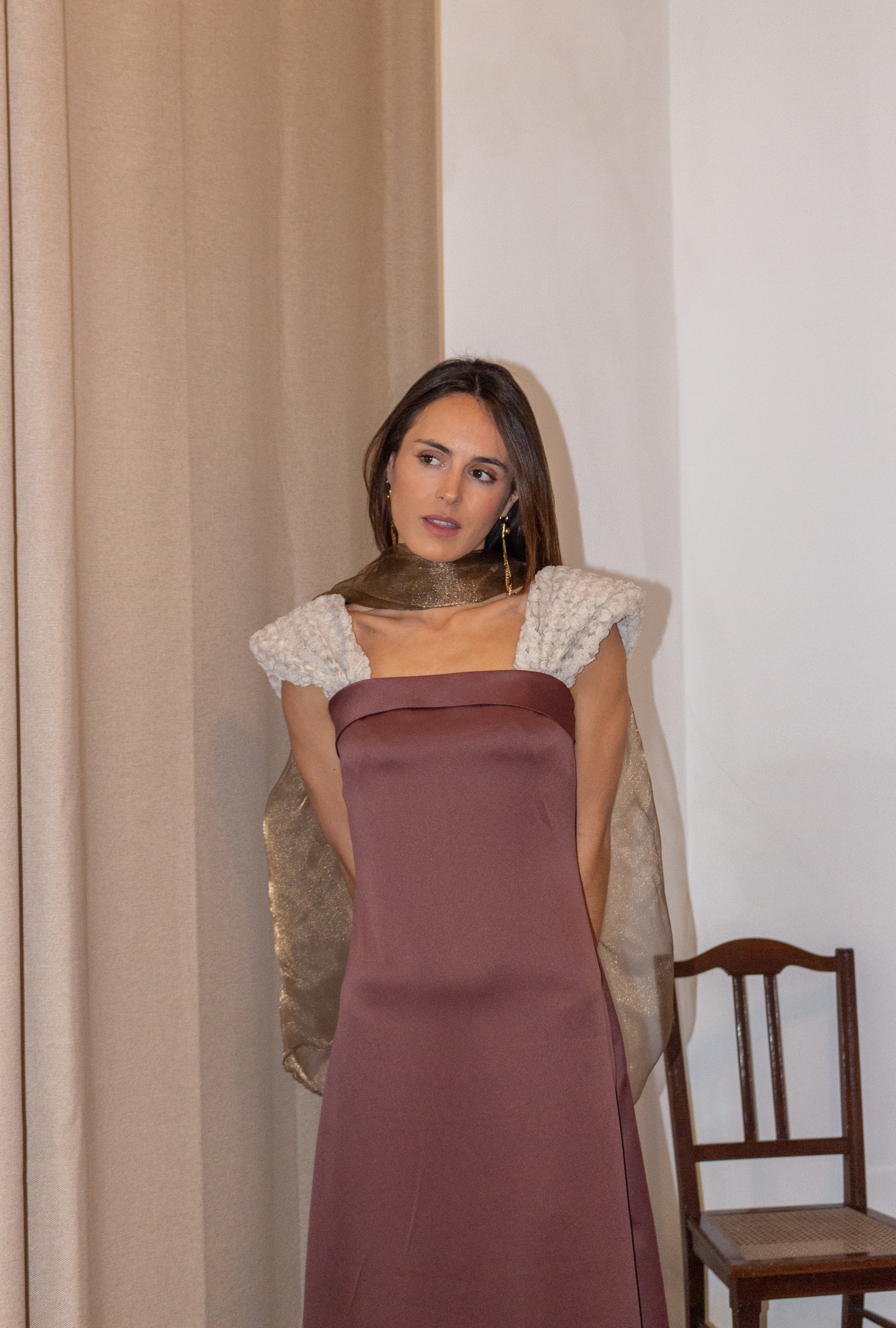 Vestido Abril Marrón