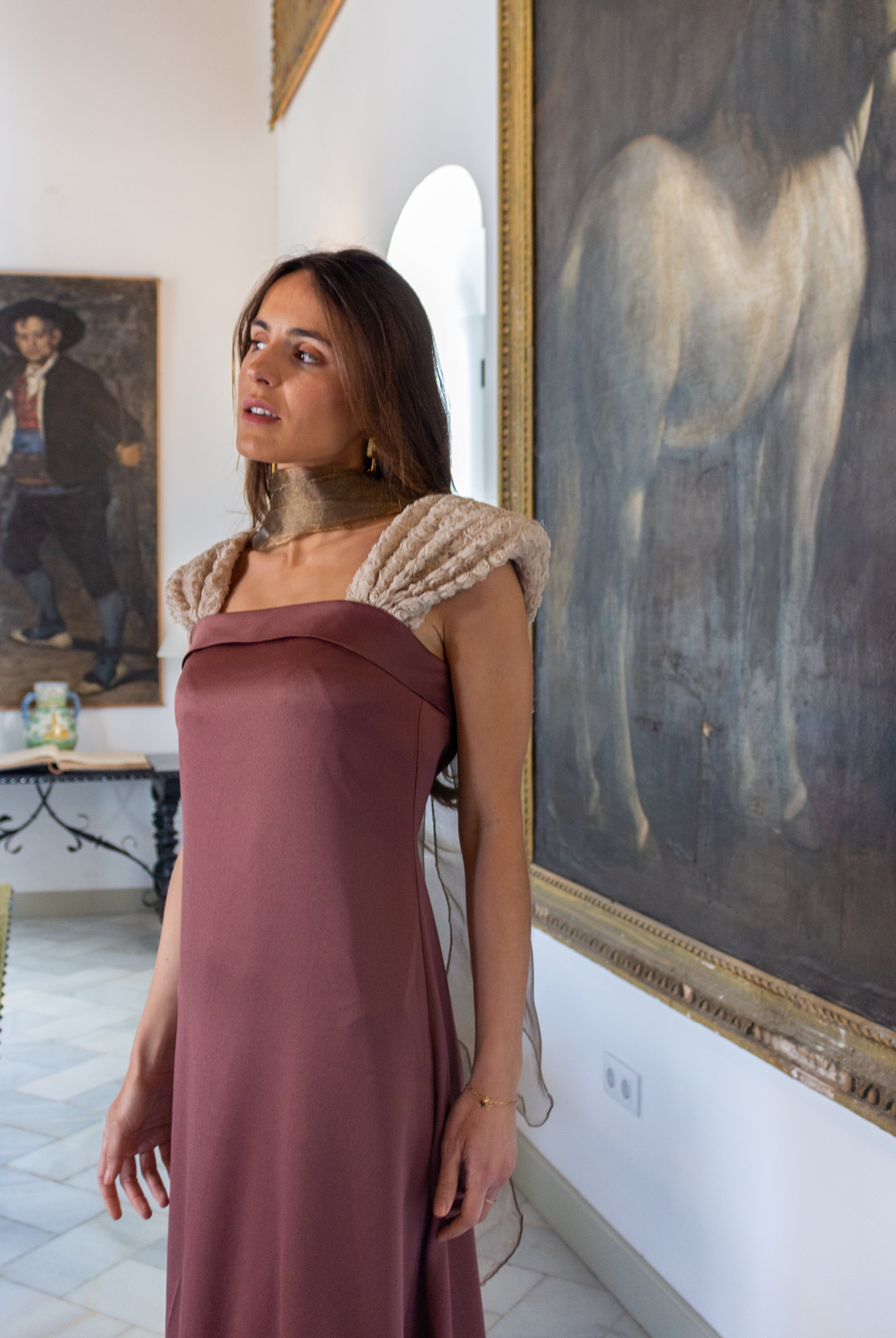 Vestido Abril Marrón