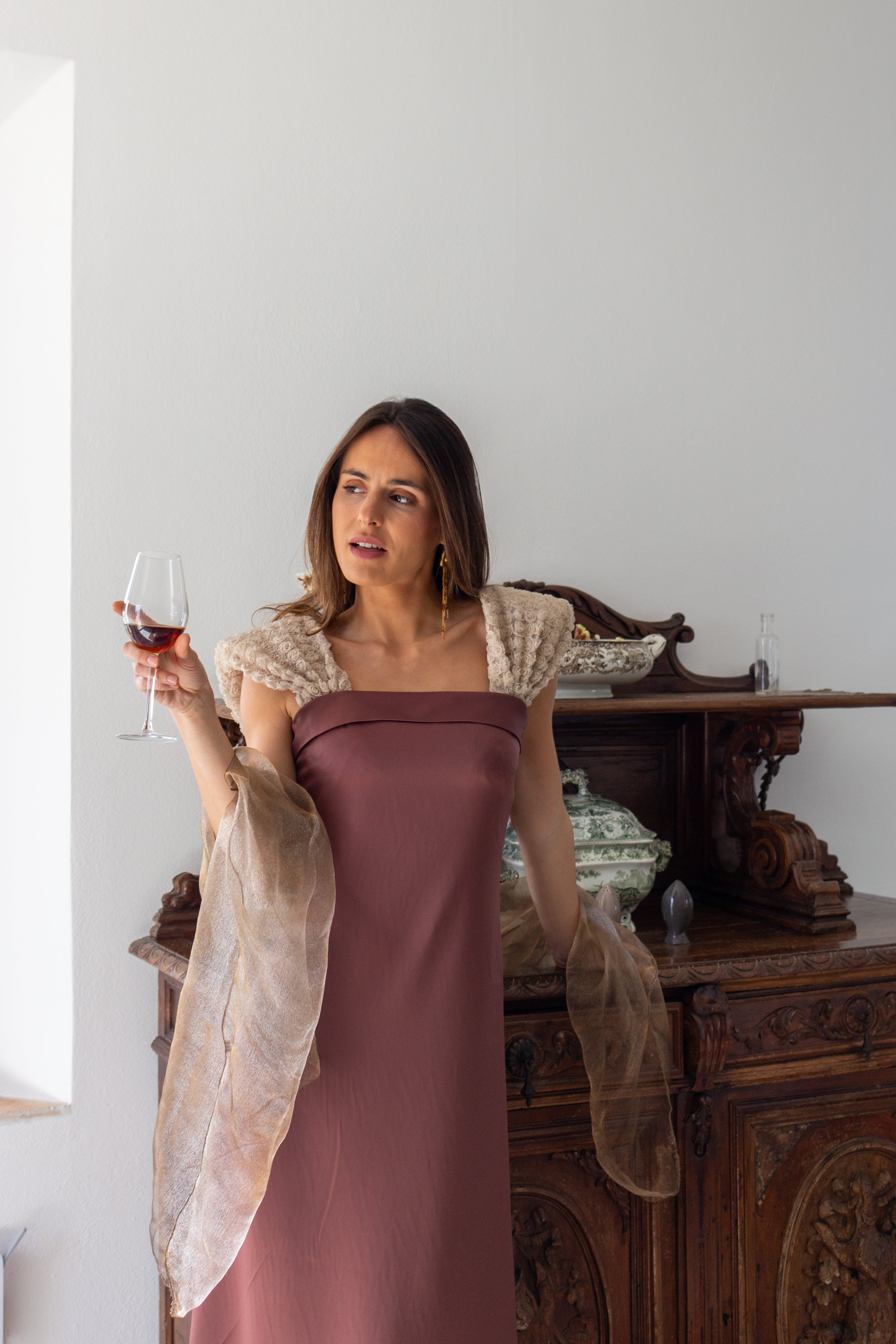 Vestido Abril Marrón