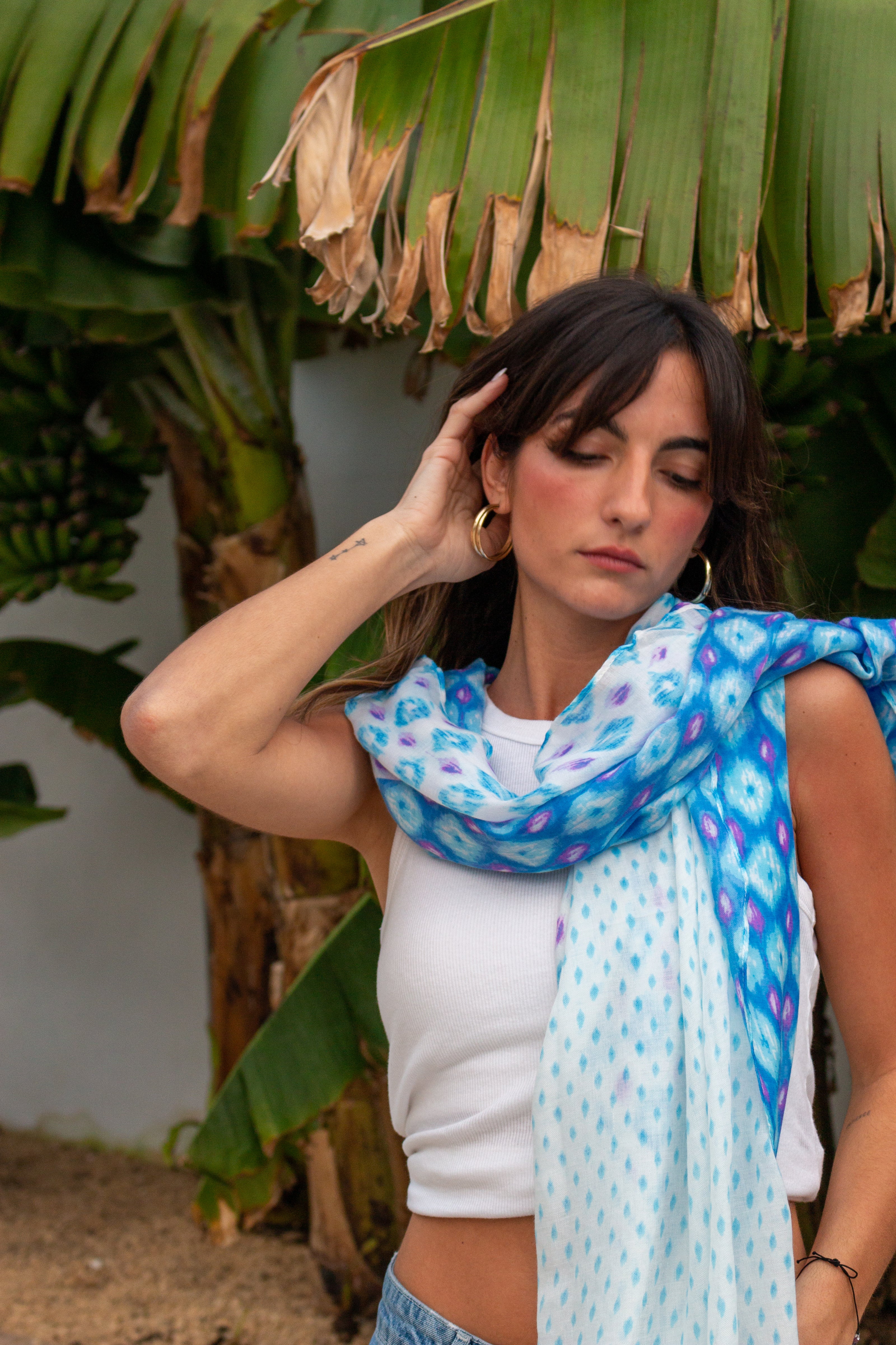 Foulard Paon