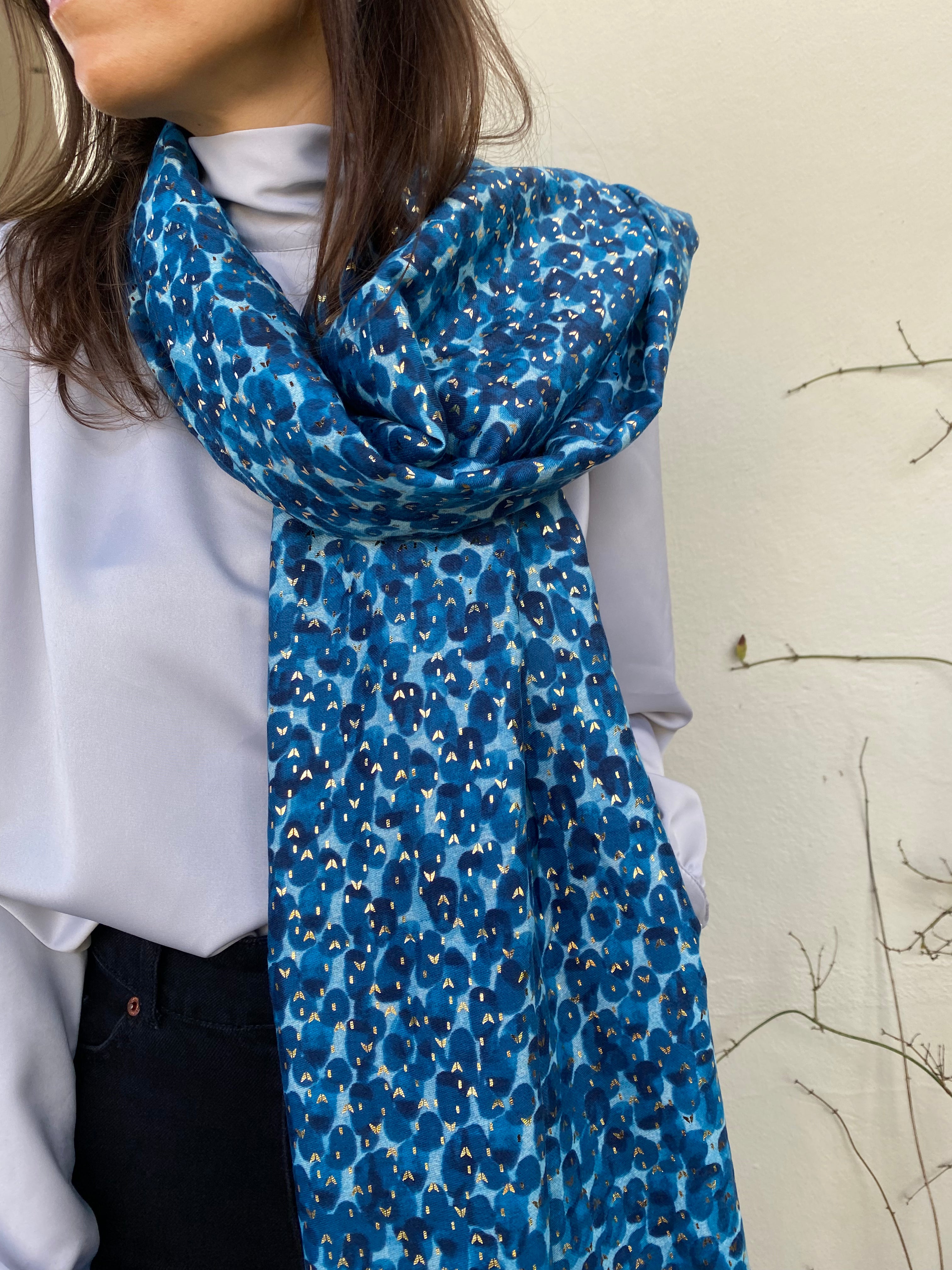 Glitter drops scarf (various colors)