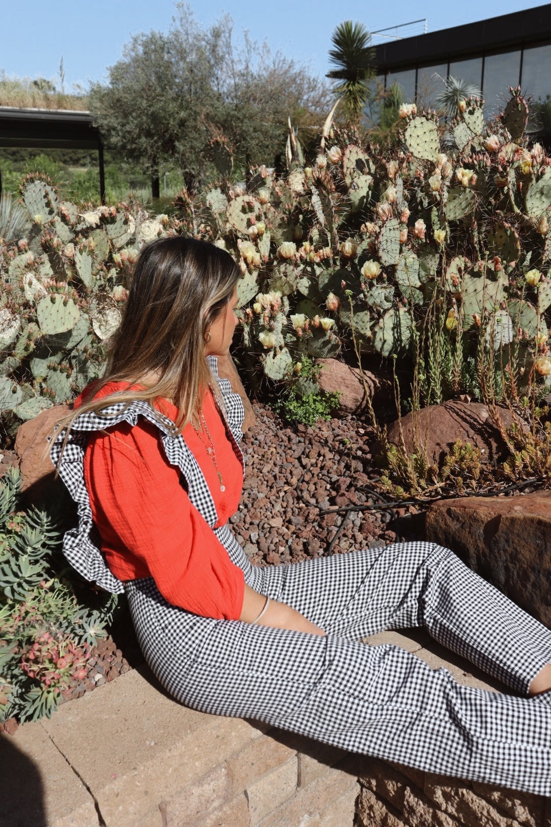 Salopette Vichy Noir 