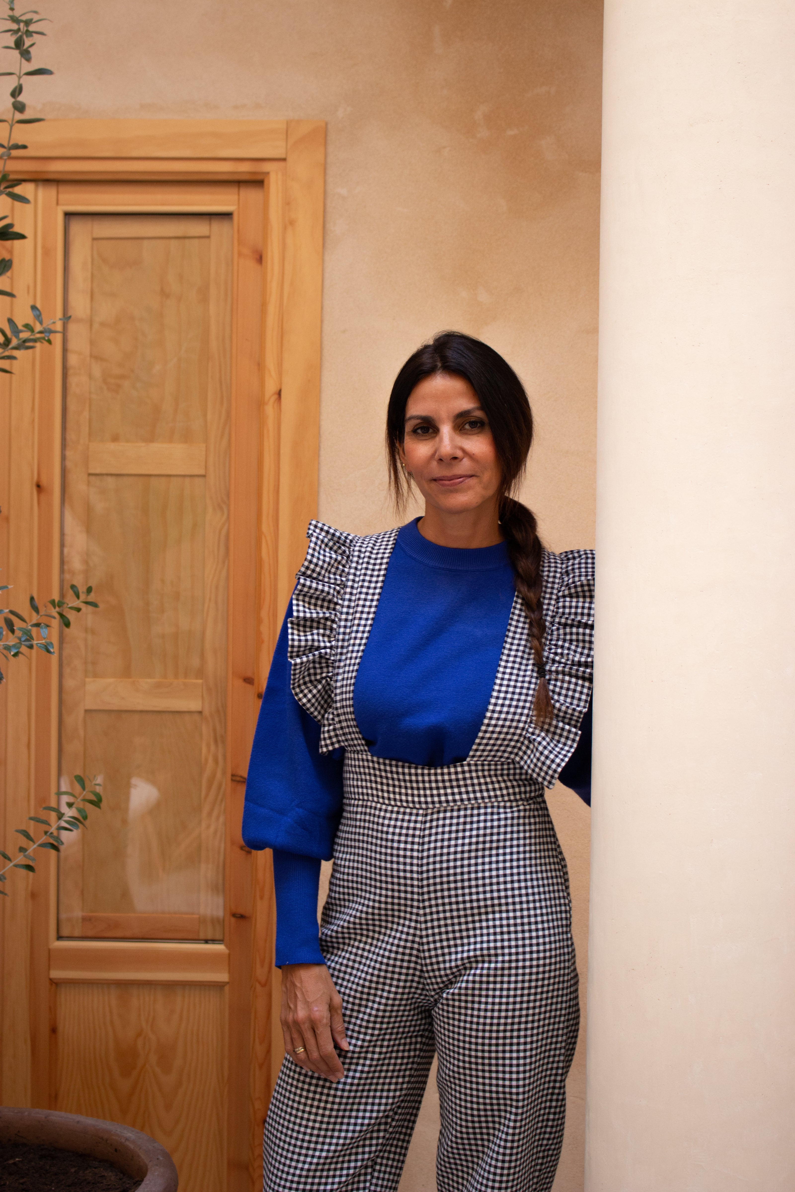 Salopette Vichy Noir 