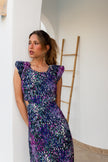 Vestido bubble cutout hombreras